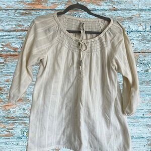 Elegant Cream Women's Top